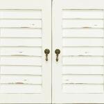 Shutter Double Vanity W/ Sink & Marble Top - Image 2