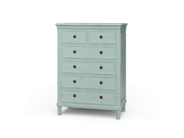 Hayward 6 Drawer Tall Boy Dressers Blue