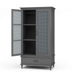Jamison Wardrobe W/ Rattan Door