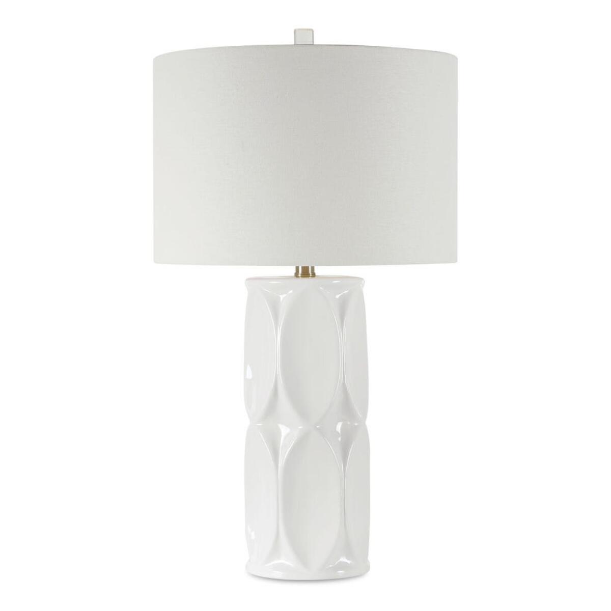 9fca54598708155ba452506a44c28d01 Sinclair Table Lamp, White - Image 1