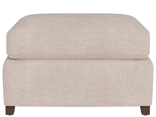Hudson Petite Ottoman -Special Order Ottomans & Poufs Cream 6