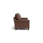 True Custom™ True Custom® Leather Roll Arm Studio Sofa - Image 4