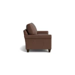 True Custom™ True Custom® Leather Roll Arm Studio Sofa - Image 3