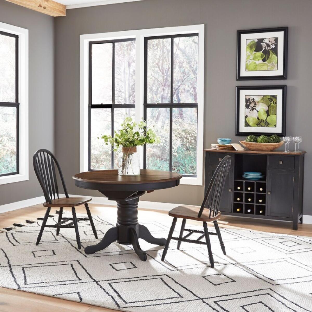a023531f744faa94dd910fedfb313f21 Carolina Crossing 3 Piece Pedestal Table Set - Image 1