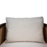 Willis Swivel Chair W/ Mahogany Frame & Rattan - Image 11