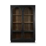 Vannes 2 Door Display Cabinet W/ Glass Shelves - Image 6