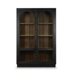 Vannes 2 Door Display Cabinet W/ Glass Shelves - Image 5