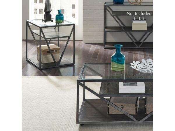 Arista 3 Piece Set (1-Cocktail 2-End Tables) Table Sets Brown