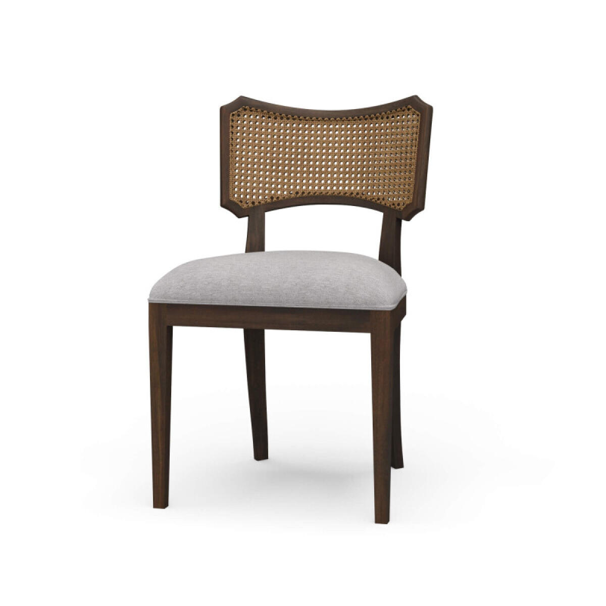 a06fe04bdf88c3a9188e27c5e9a158bd Linea Dining Chair W/ Rattan Back - Image 1