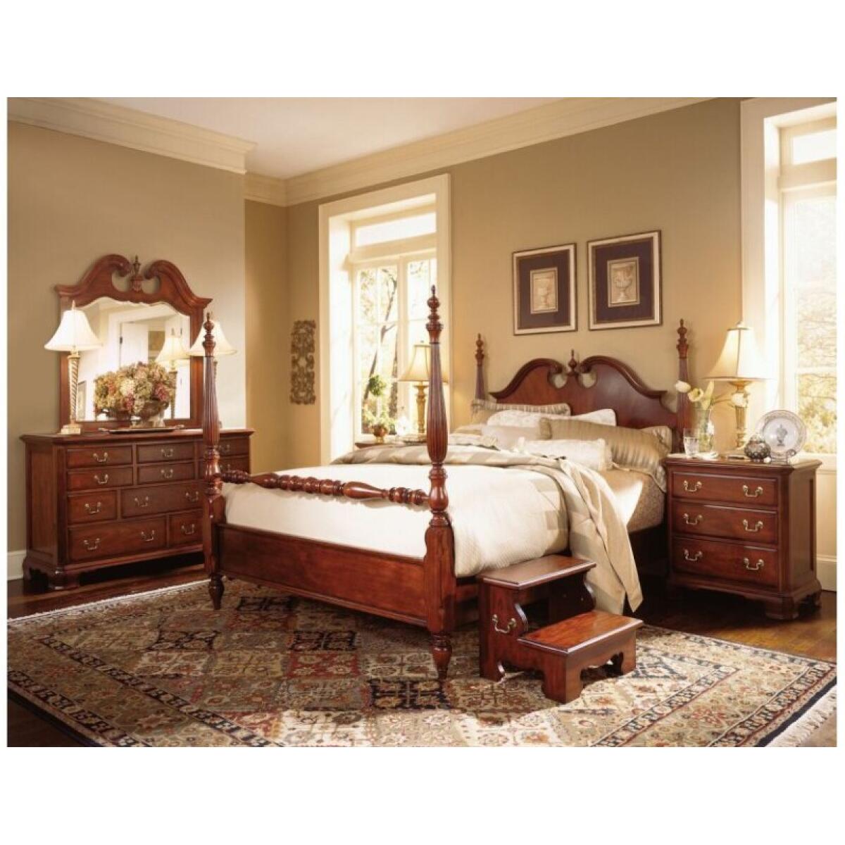 Cherry Grove Low Poster Cal. King Bed Beds American Drew 2 Cherry Grove Low Poster Cal. King Bed Beds American Drew 2