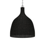 Hampton Rattan Pendant Large Lighting Black 14