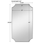 Lennox Mirror, Black - Image 8