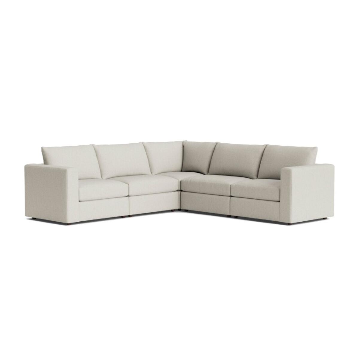 a0bc1063dfba57c7e90b8deaf28785c3 Beckham Track Arm Modular L-Shaped Sectional - Image 1