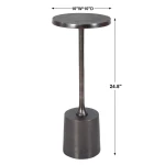 Sanaga Indoor-outdoor Drink Table, Nickel - Image 7