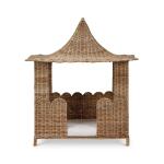 Scalloped Rattan Dog Bed - Image 4