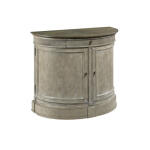 Savona Demilune Bachelor Chest Versaille Finish W/elm Top Nightstands American Drew 9