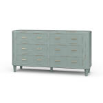 Lexington 6 Drawer Dresser W/ Rattan