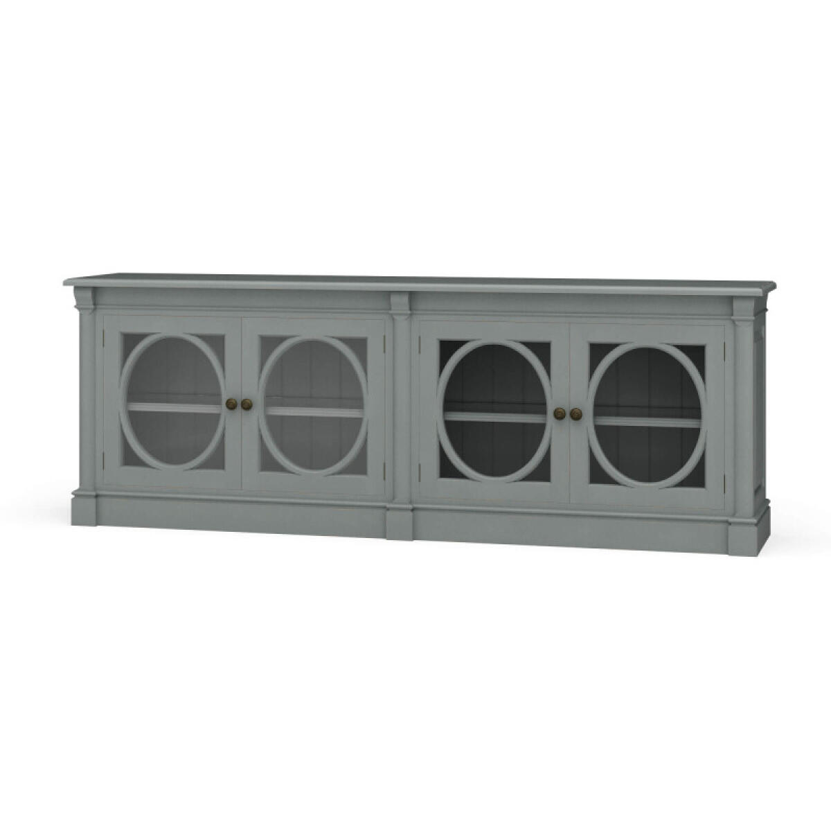a176d9cca1dfd7045222f431cd6fe2d5 Fiona 4 Door Buffet W/ Glass Shelves - Image 1