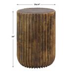 Peaks And Valleys Accent Table Chairside Tables Brown 13