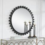 Cyra Round Mirror, Black - Image 10
