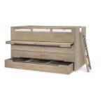 Complete Captains Bed 33 Weathered Oak Finish - Image 8