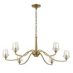 Barcelona, 6 Lt Chandelier Lighting Gold 27