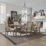 Americana Farmhouse 7 Piece Leg Table Set