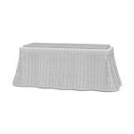 Newport Rattan Rectangular Ottoman W/ Cushion