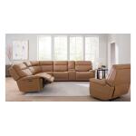 Fletcher Leather Power Reclining Sectional - Image 3