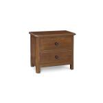 Heritage Two Drawer Nightstand Nightstands Auburn Maple 10