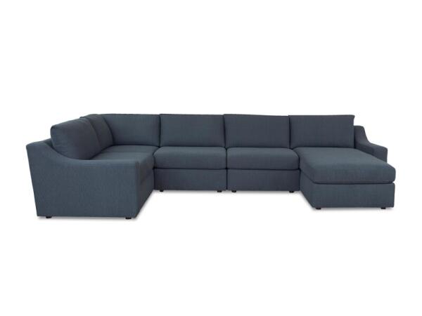 Blake Slope Arm U-Shaped Sectional Sectionals Bassett Furniture