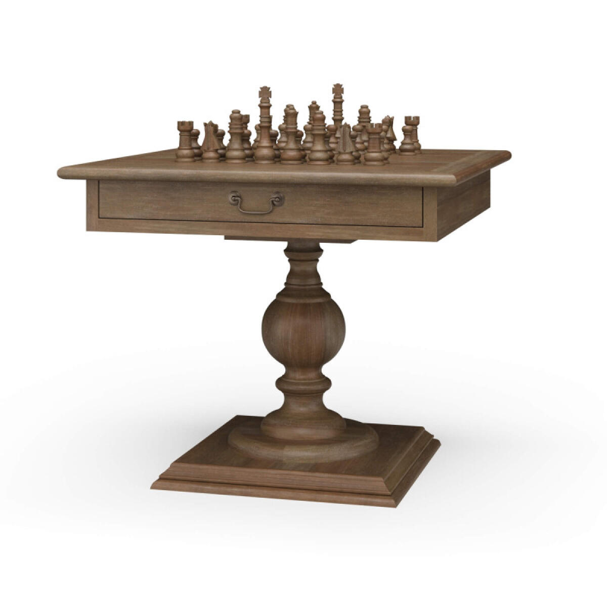 a2d393dcef37f904c85af1efe6effe55 Gloucester Chess Table W/ Drawer - Image 1