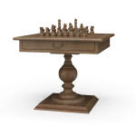 Gloucester Chess Table W/ Drawer