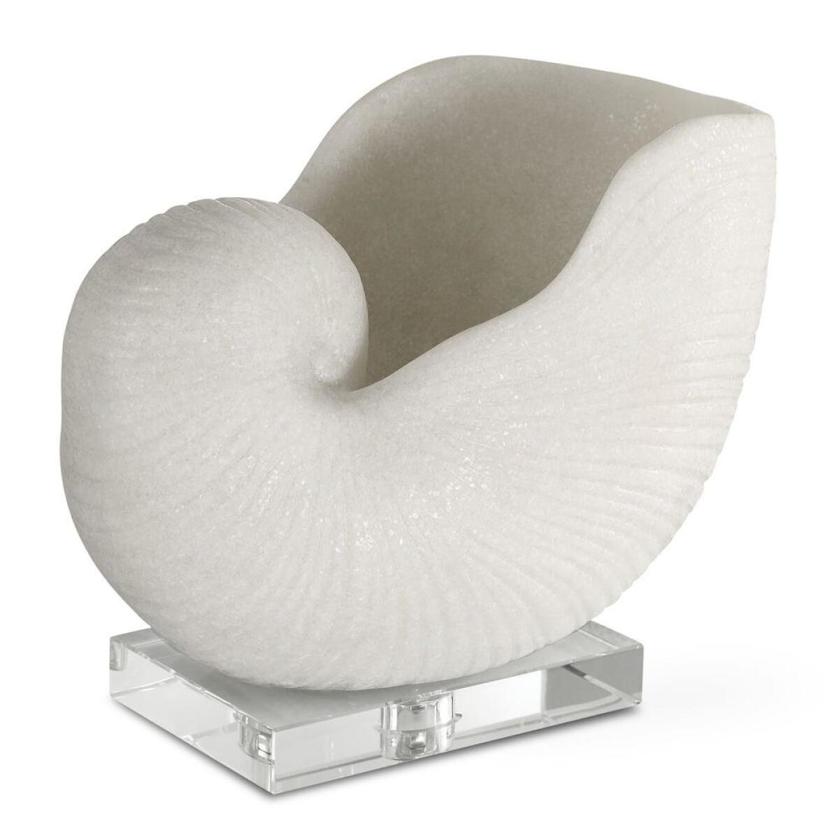 a2ec6395aac8eab564f554b3928a63c0 Nautilus Shell Sculpture - Image 1