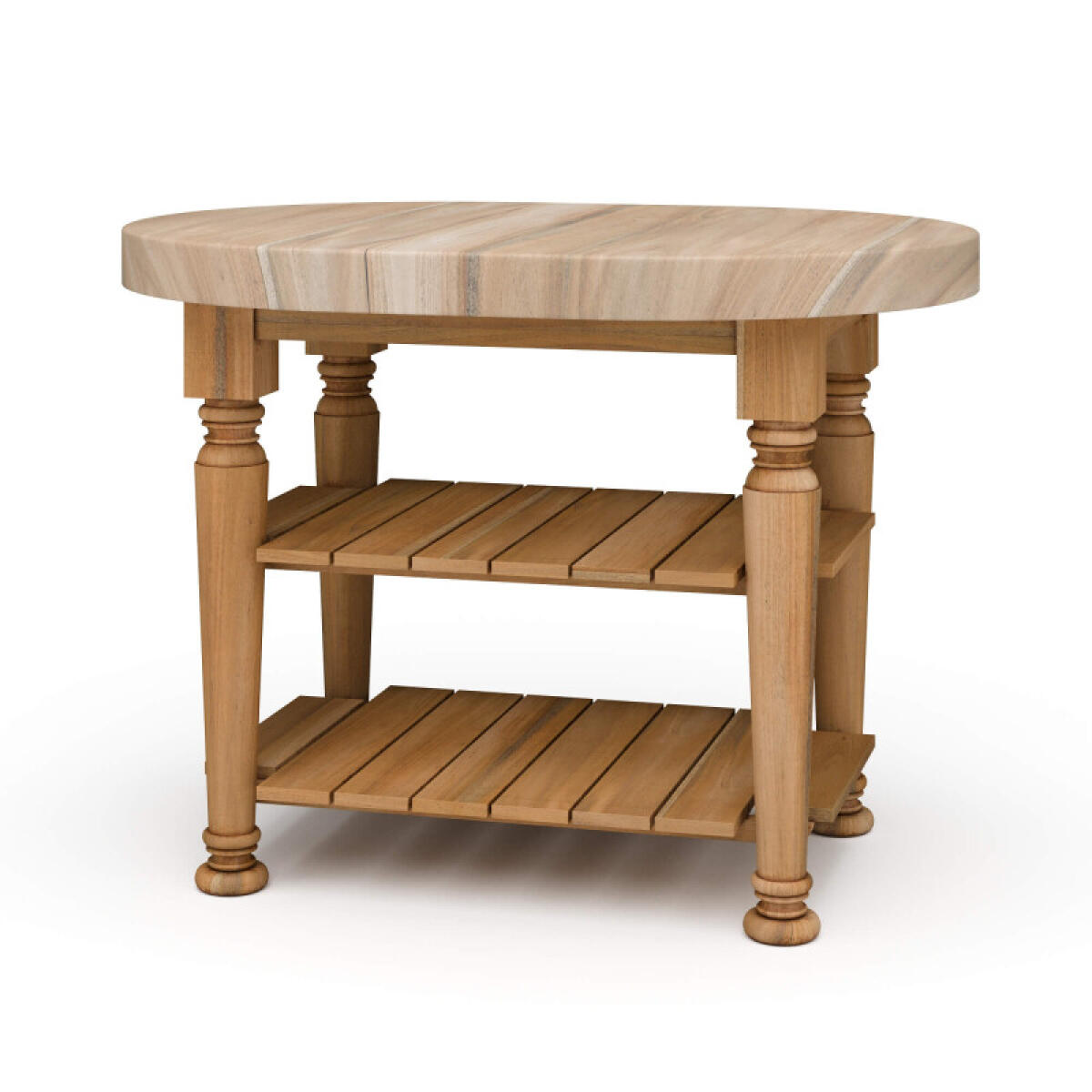 a2f4259685b47f8420b2933d844d1be7 Farmhouse Butcher Block Kitchen Island - Image 1