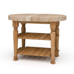 Farmhouse Butcher Block Kitchen Island