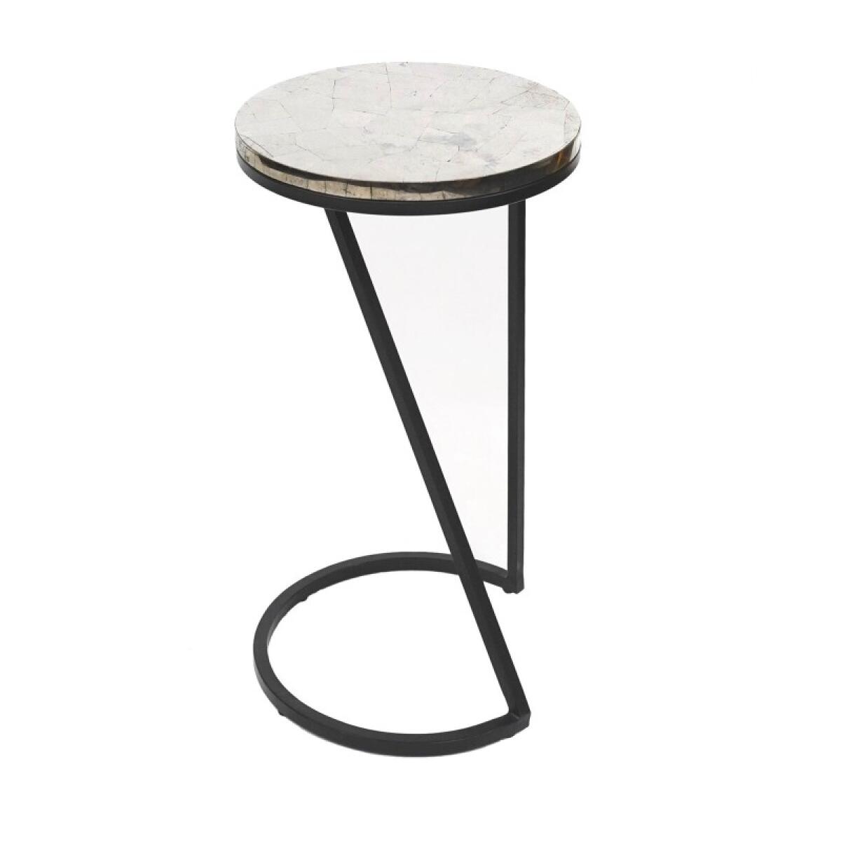 a2f8e5dc3fd0d828819422ed64a4a94a Sullivan Silver Pyrite Accent Table - Image 1