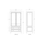 Cholet Wardrobe W/ 2 Drawer - Image 2