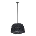 Persephone, 1 Lt Pendant Lighting Black 20