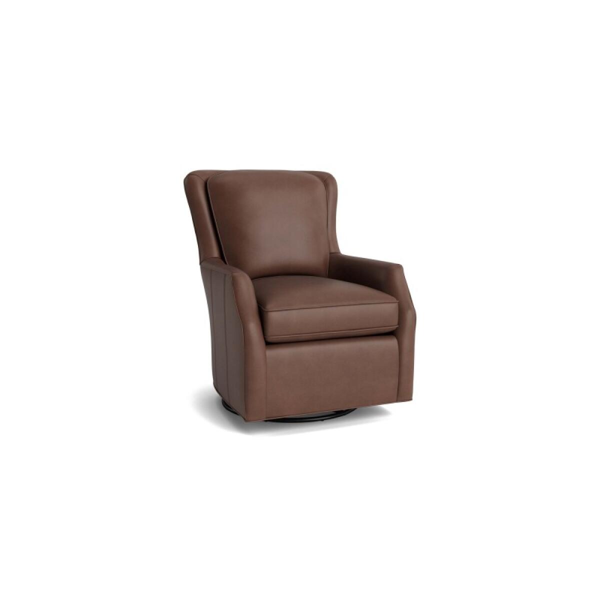 Kent Leather Slope Arm Swivel Glider Chairs Bassett Furniture 2 Kent Leather Slope Arm Swivel Glider Chairs Bassett Furniture 2