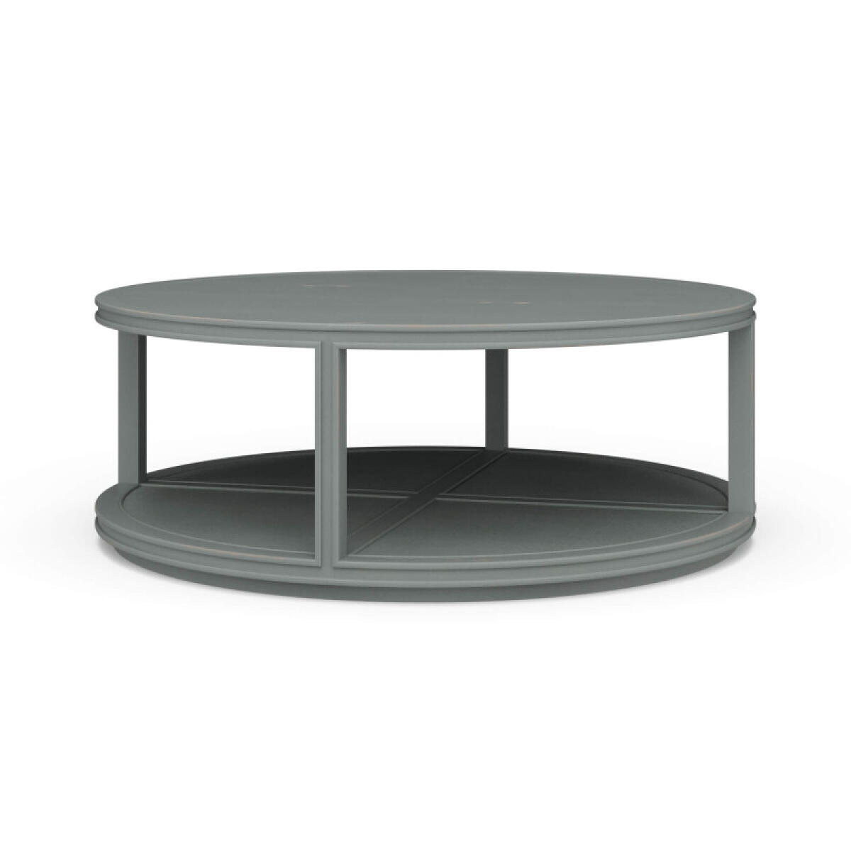 a3693b68af0b65bbb4f9491ce37c33bd Cohan Round Coffee Table W/ Rattan - Image 1