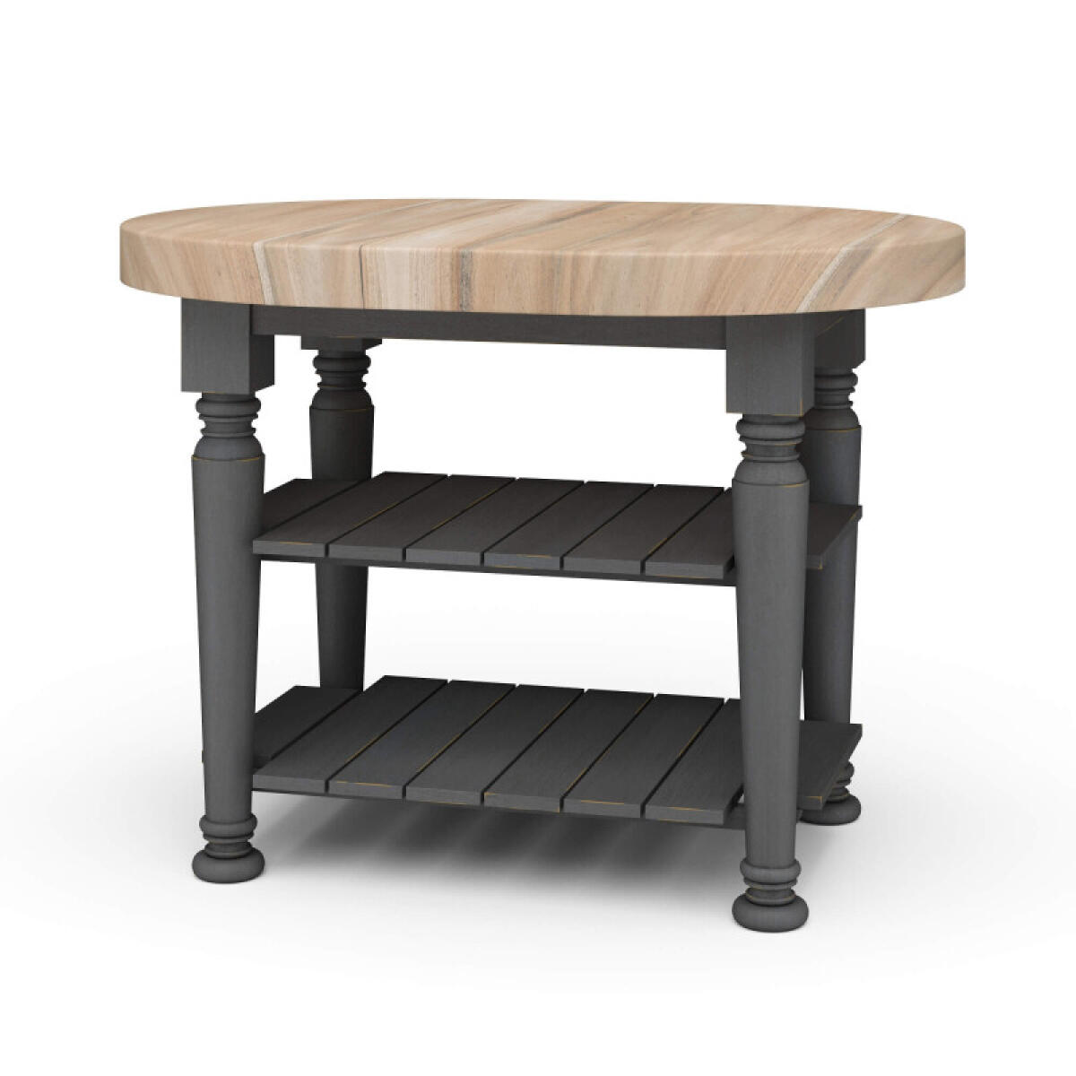 a36c6009cf6c5f6ad3c94b9dfc510739 Farmhouse Butcher Block Kitchen Island - Image 1