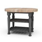 Farmhouse Butcher Block Kitchen Island