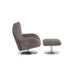 Ranlo Leather Swivel Arm Chair - Image 10