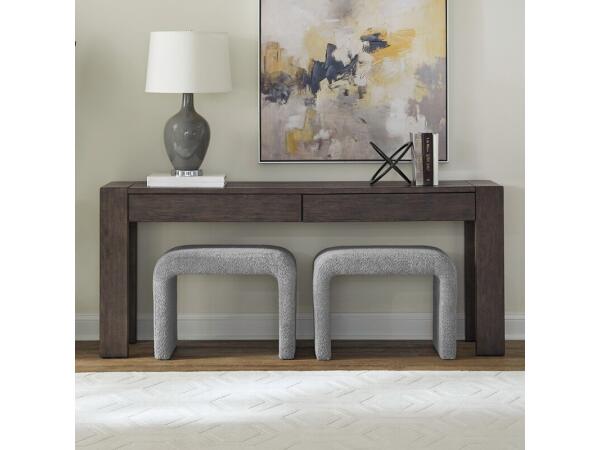 Cascade Falls 3 Piece Set Console Tables Brown