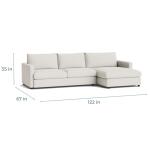 Allure Track Arm Chaise Sectional - Image 6