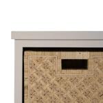 Dakota Storage Unit W/ Drawers & Rattan Baskets - Image 10
