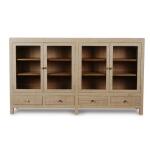 Kagu 4 Door Low Cabinet W/ Raffia - Image 4