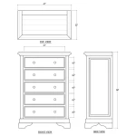 Huntley 5 Drawer Chest - Image 7