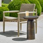 Joppa Indoor-outdoor Accent Table, Golden Dark Bronze Chairside Tables Brown 13